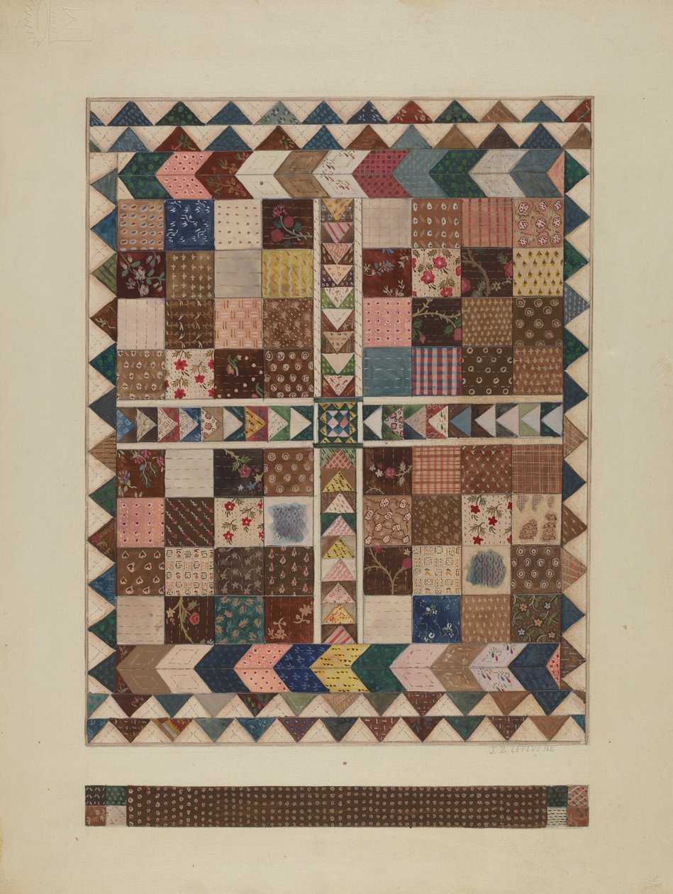 Colcha de berço de retalhos de Jules Lefevere