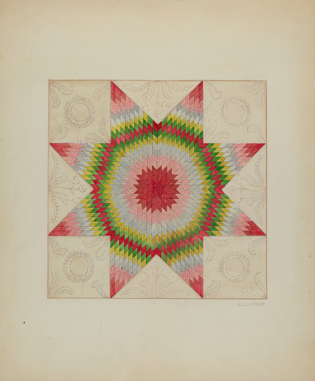 Patchwork Quilt, c. 1936. de Jules Lefevere