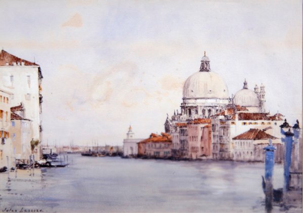 Grand Canal, Veneza (aguarela sobre papel) de Jules Lessore