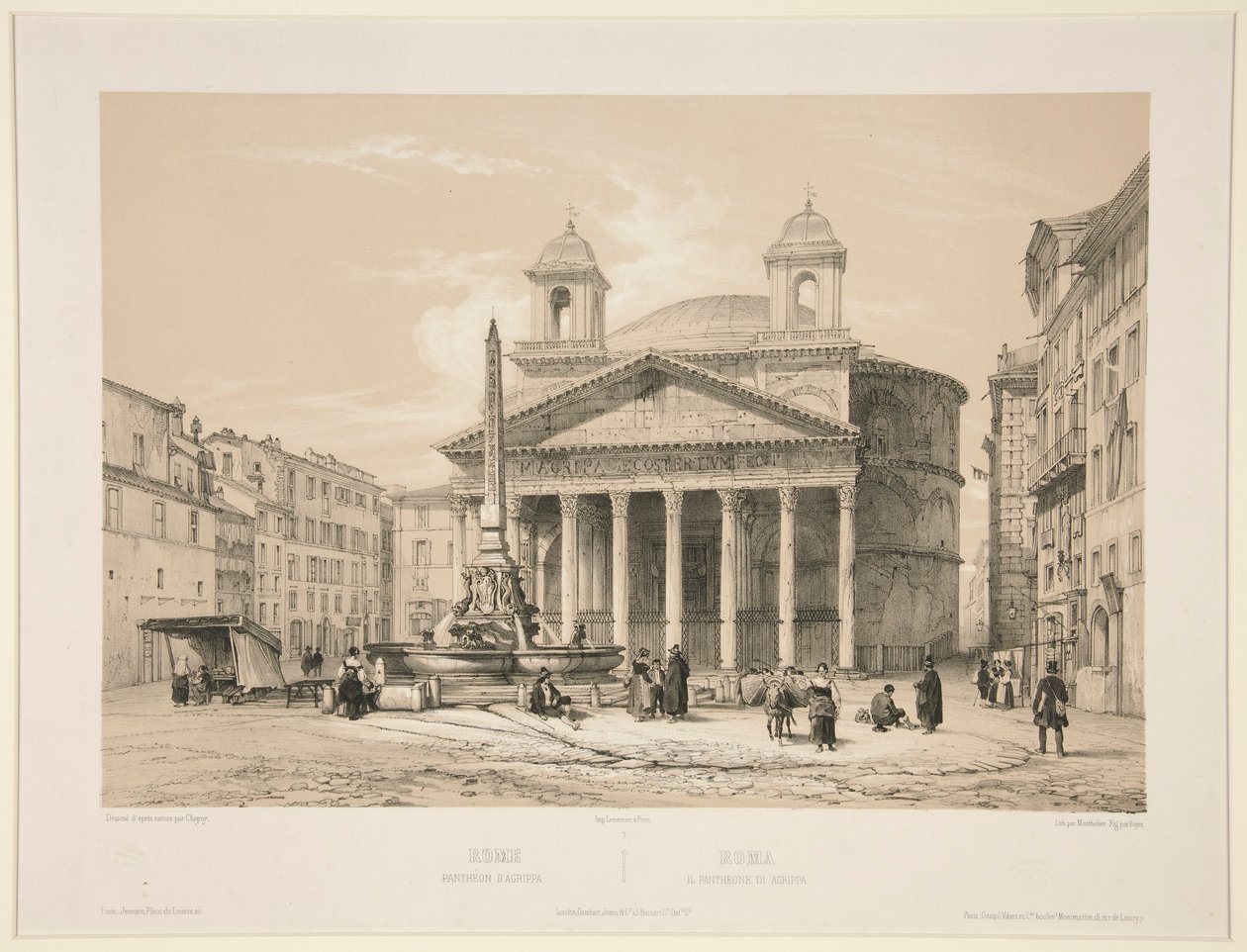 Roma, Panteão d de Jules Monthelier