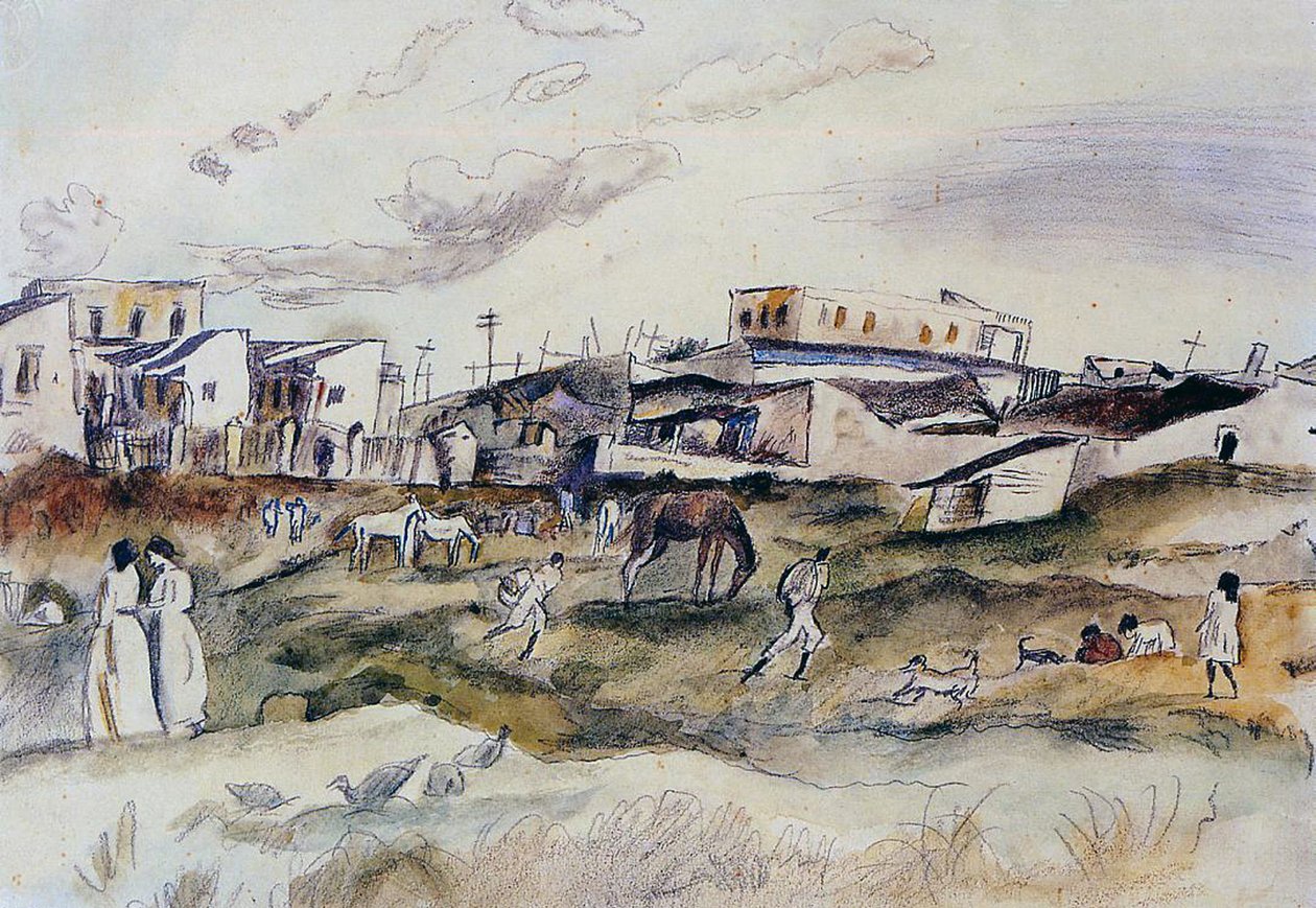 Uma rua em Havana, Cuba, 1917 de Jules Pascin