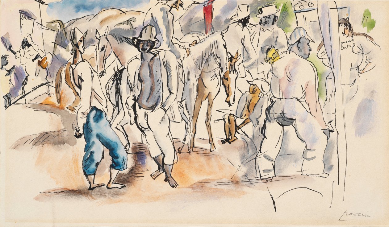 Números e Cavalos de Jules Pascin