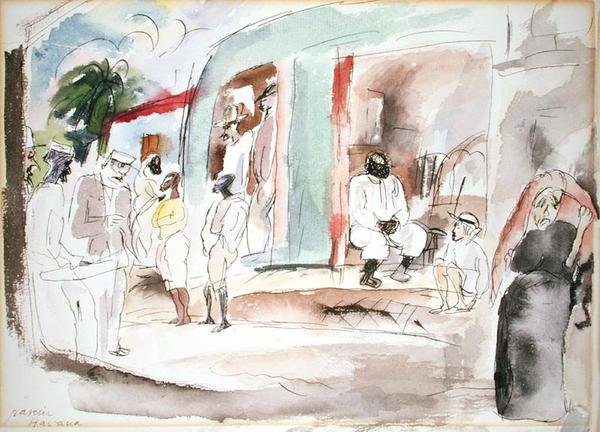 Havana (aguarela sobre papel) de Jules Pascin