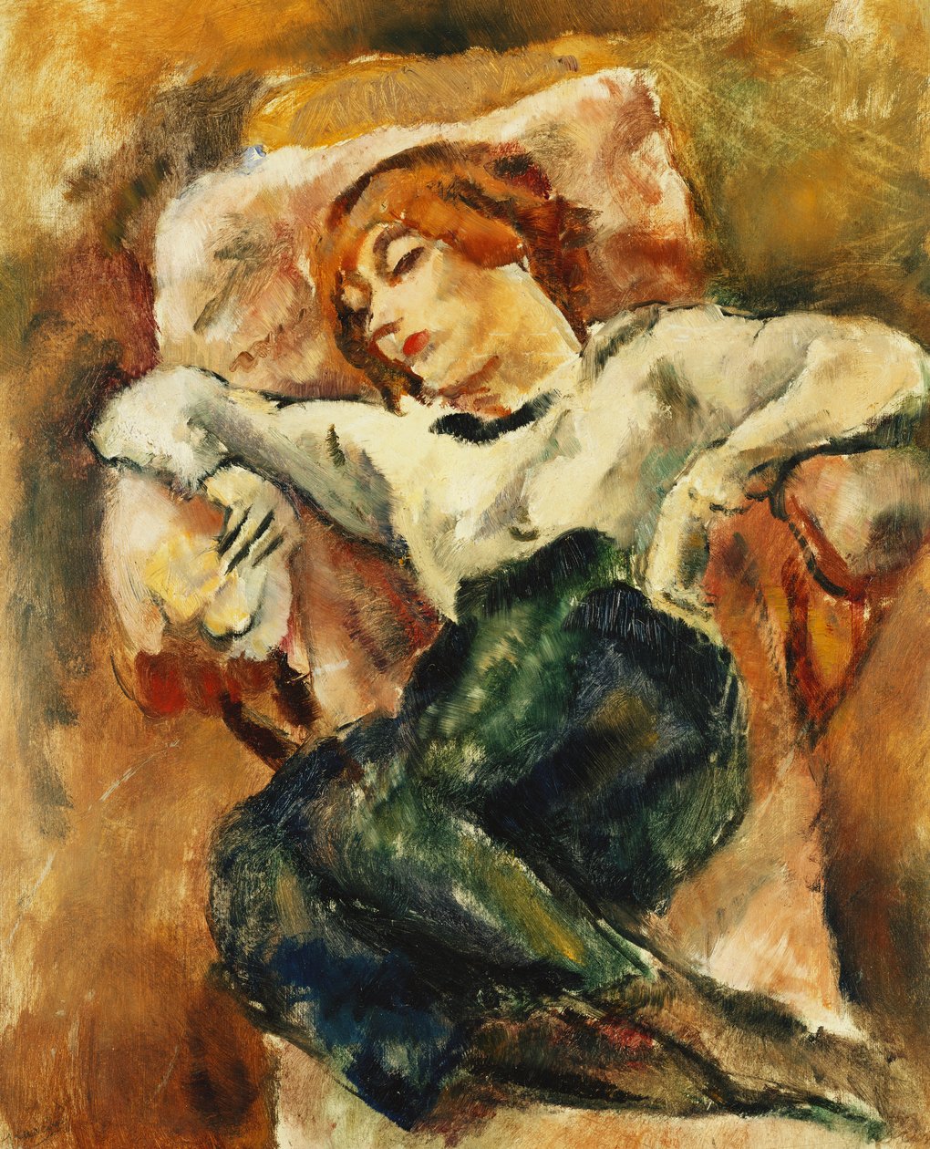 Hermine Repousando; Repositor Hermine, 1916 de Jules Pascin