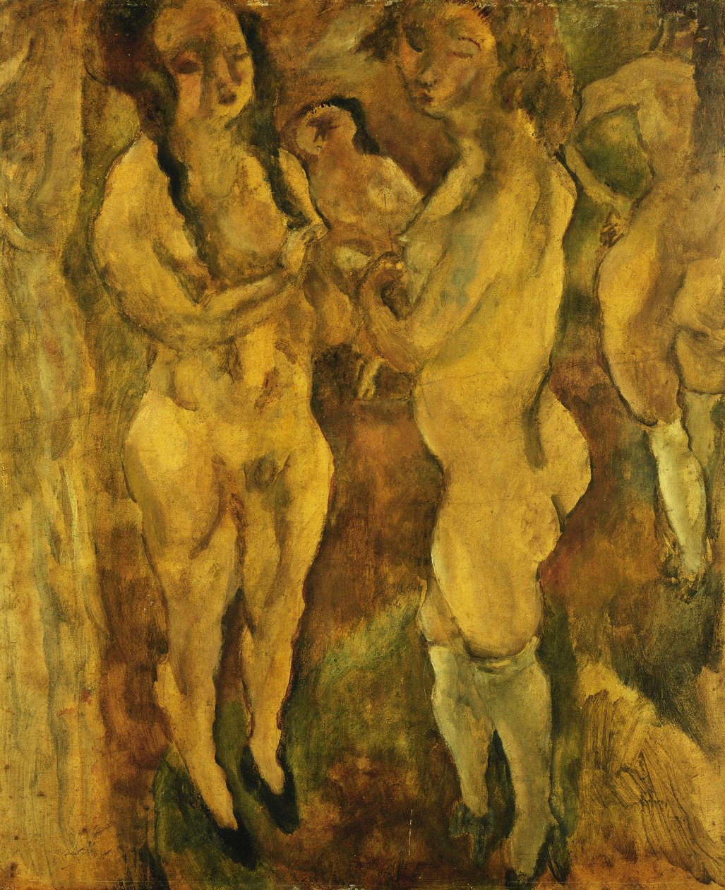 Mulheres nuas; Mulheres nuas, 1921-1923 de Jules Pascin