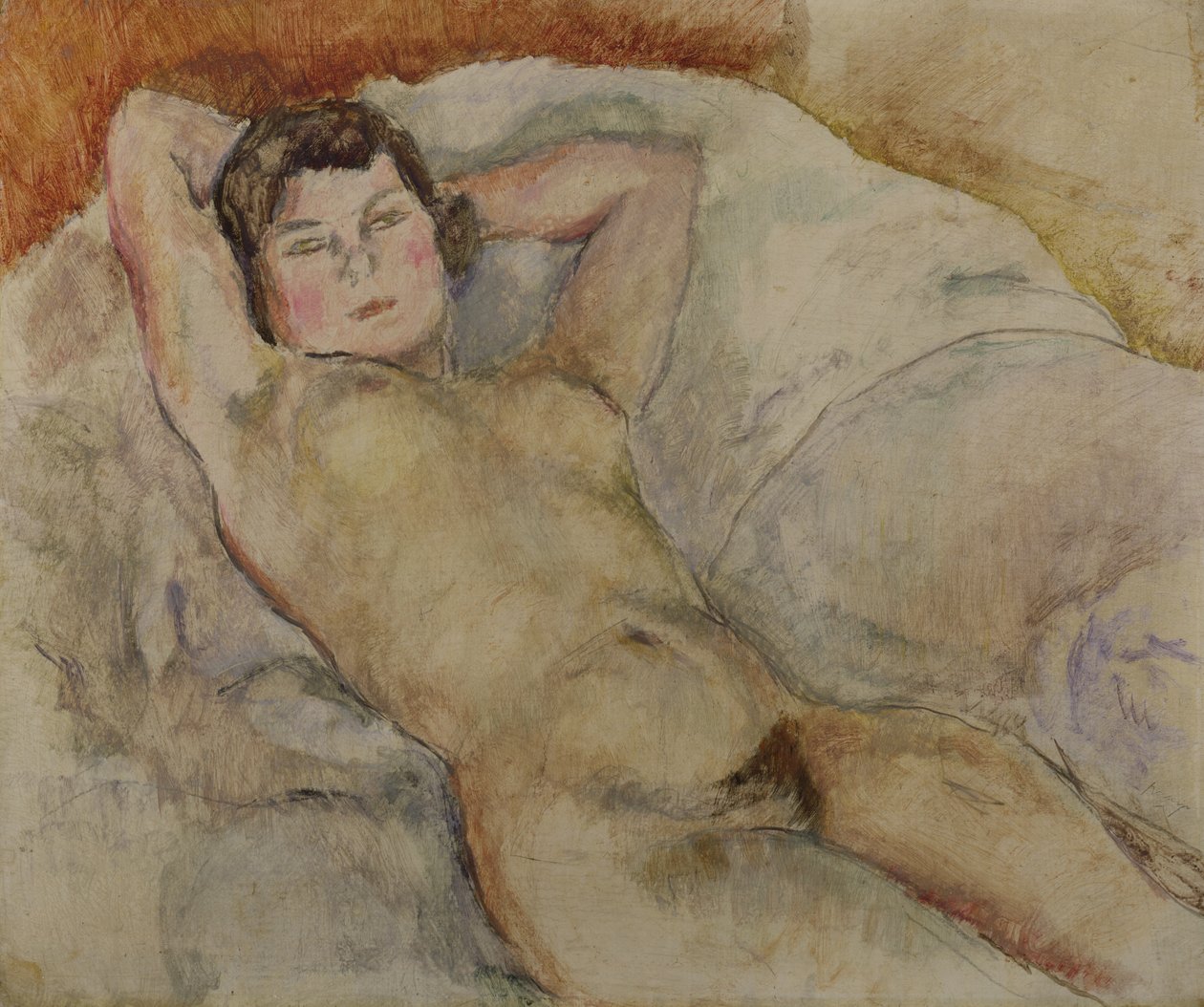 Nu Reclinado, c.1909 de Jules Pascin