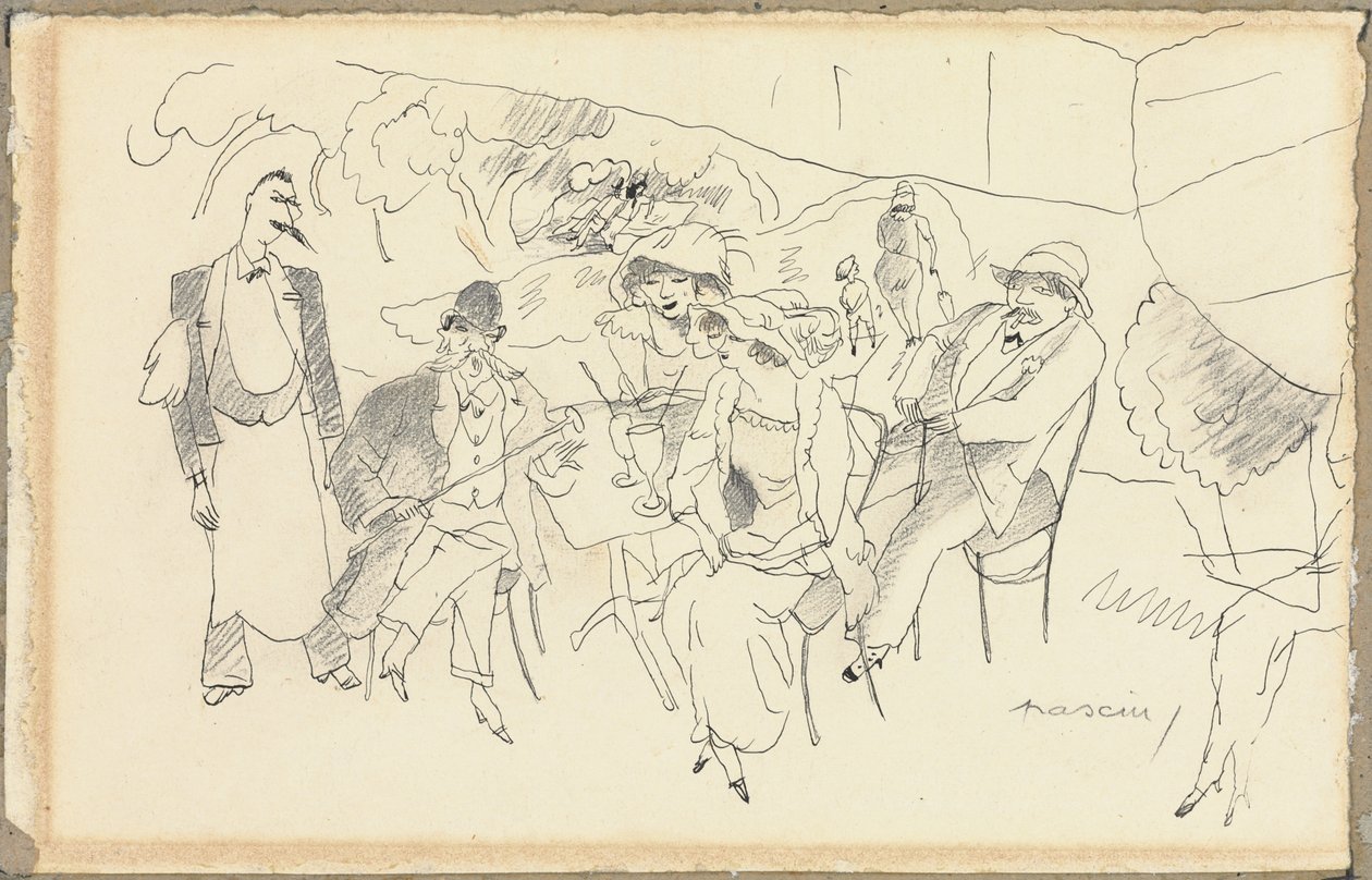 Cena de figuras de Jules Pascin