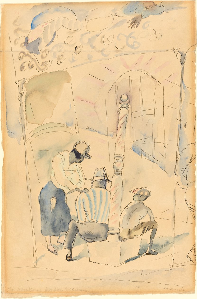 O barbeiro bonito de Jules Pascin