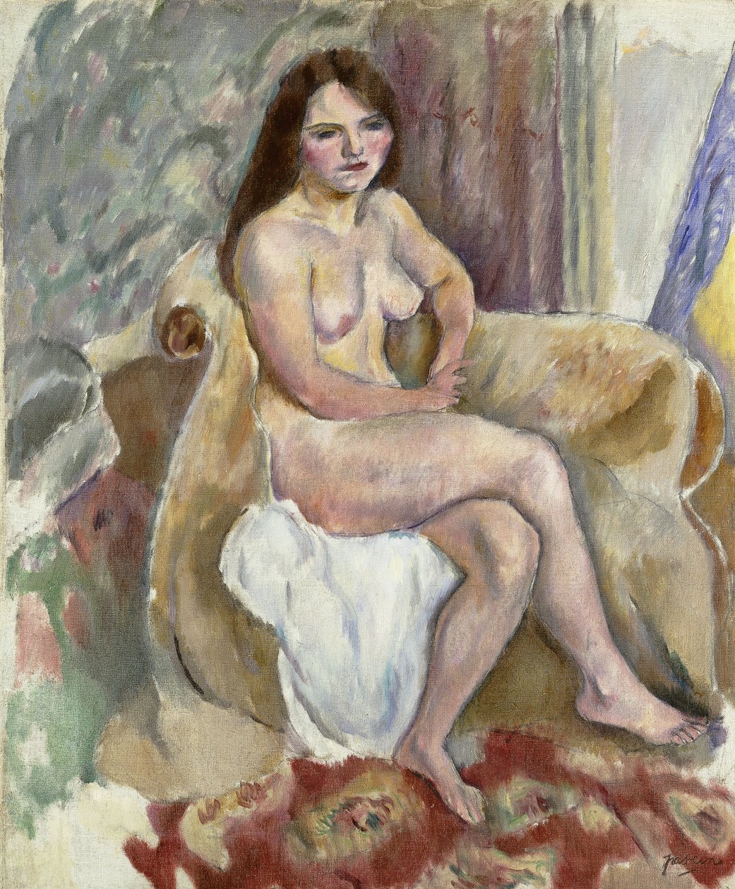O pequeno bretão; Le Petite Bretonne, 1912 de Jules Pascin