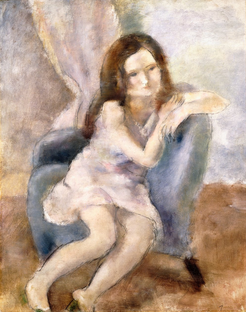 Mulher sentada, 1925-26 de Jules Pascin