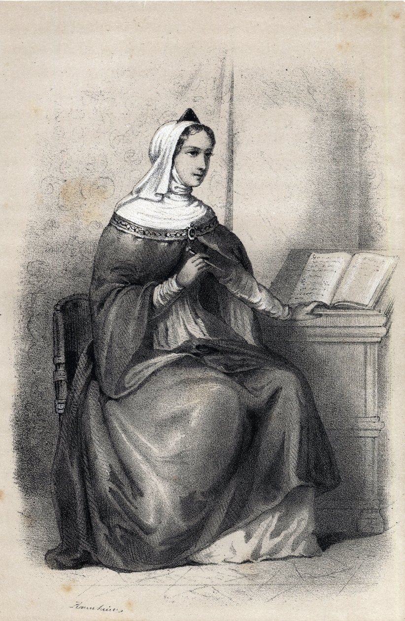 Anne Comnene (1083-1153), filha do imperador bizantino Alexis I Comnene de Jules and Raunheim Hermann David