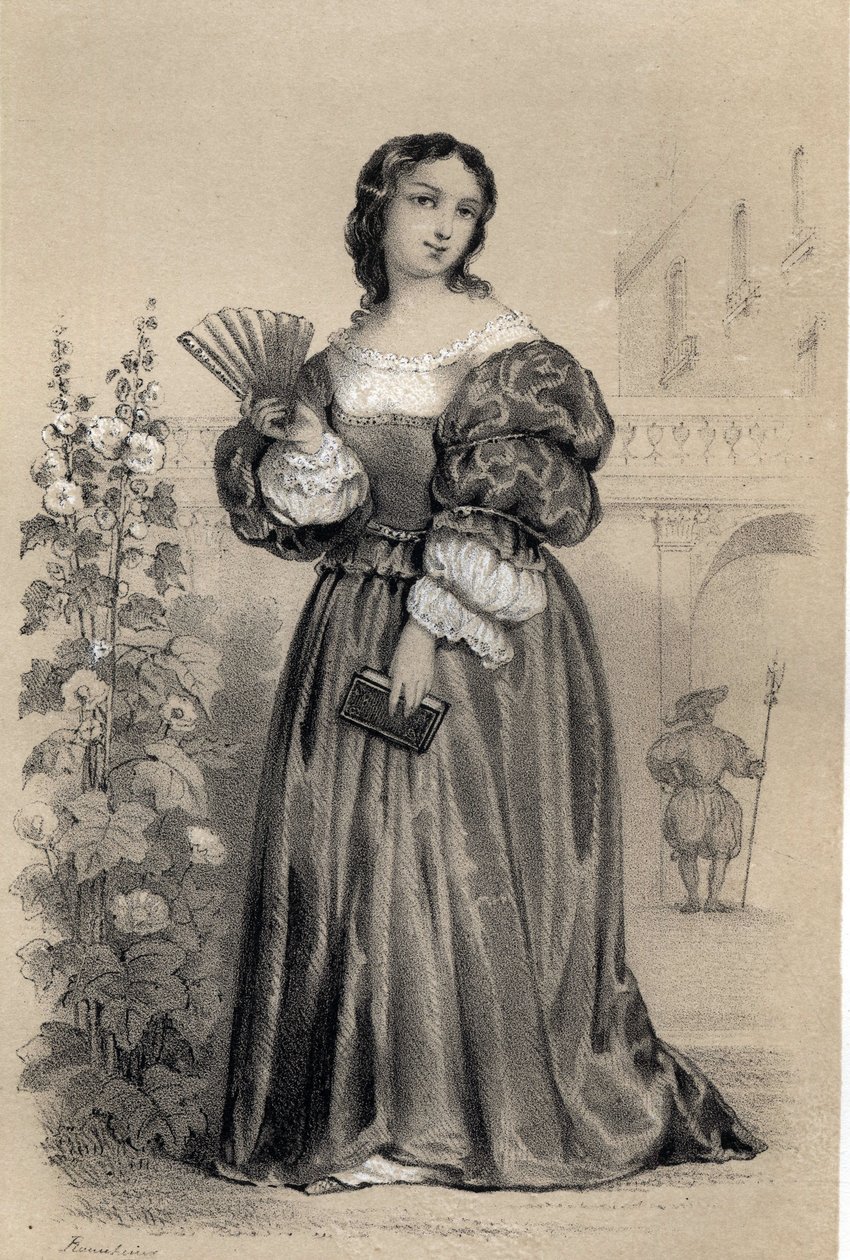 Vittoria (Victoria) Colonna (1490 - 1547), Marquesa de Pescaire (Pescara) mulher italiana de letras do início do século XVI, de Jules and Raunheim Hermann David