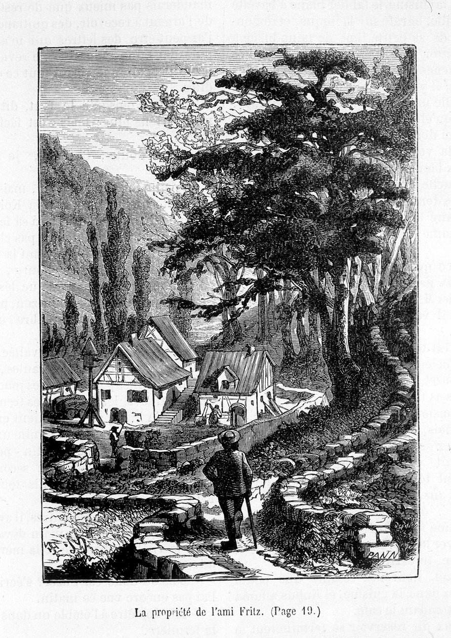 A propriedade de Fritz - em "The Friend Fritz", de Erckmann-Chatrian, doente. de Théophile Schuler de Jules Theophile (after) Schuler