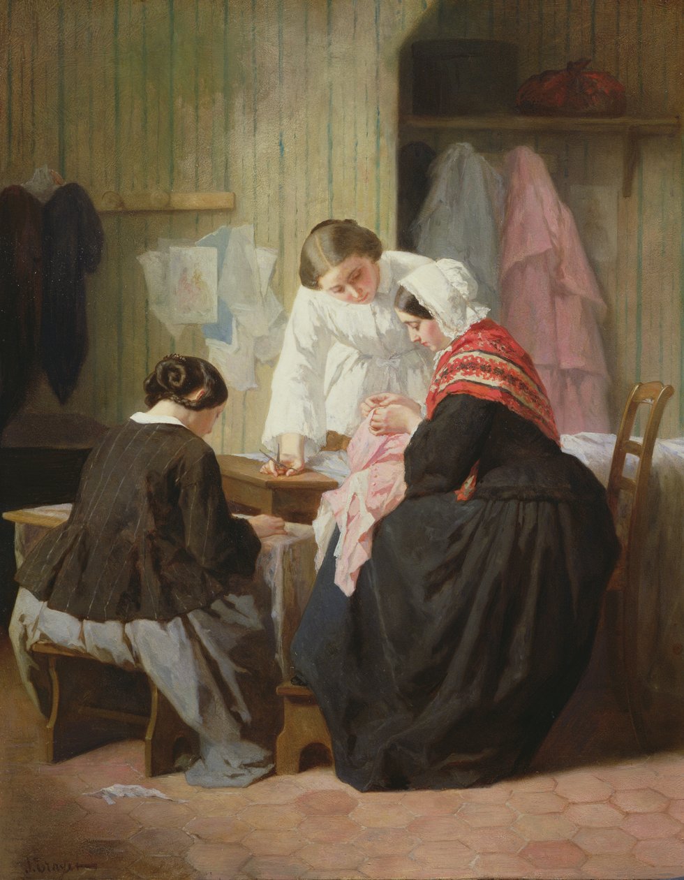 Senhoras Costura de Jules Trayer