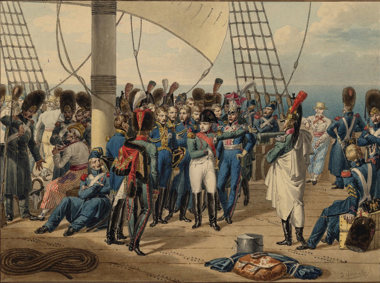 Napoleão retornando da ilha de Elba, 1815 de Jules Vernet