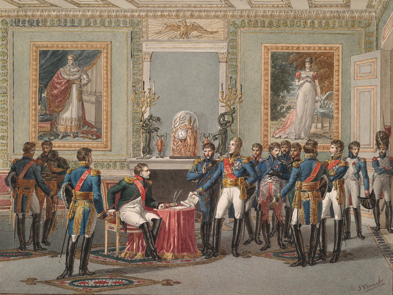 A abdicação de Napoleão em Fontainebleau, 1815 de Jules Vernet