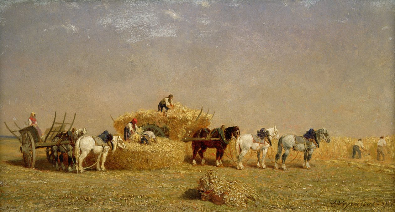 Fenação, 1858 de Jules Veyrassat