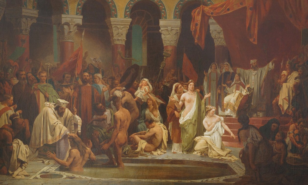 O batismo de Clóvis de Jules Vincent Rigo