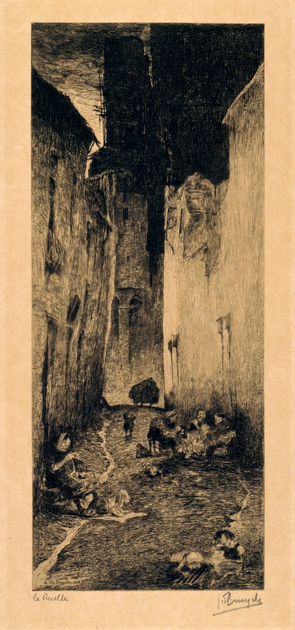 Beco em Gand de Jules de Bruycker