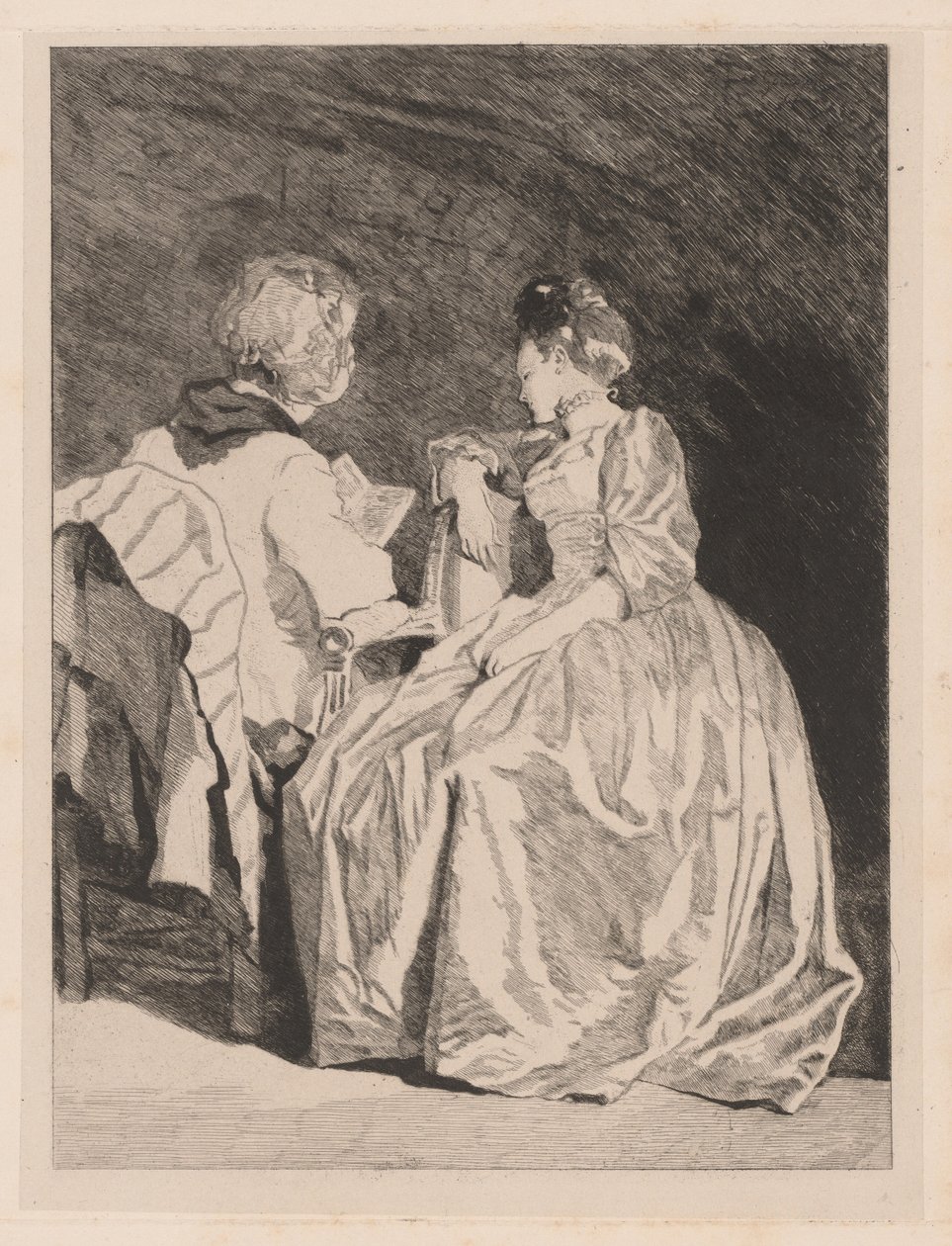A Palestra (A Leitura) de Jules de Goncourt, after Jean Honoré Fragonard