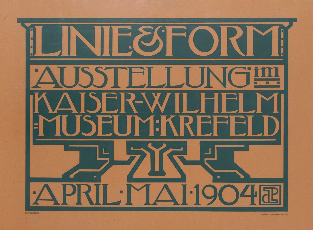 Exposição Linha e Forma, 1904. de Jules de Praetere