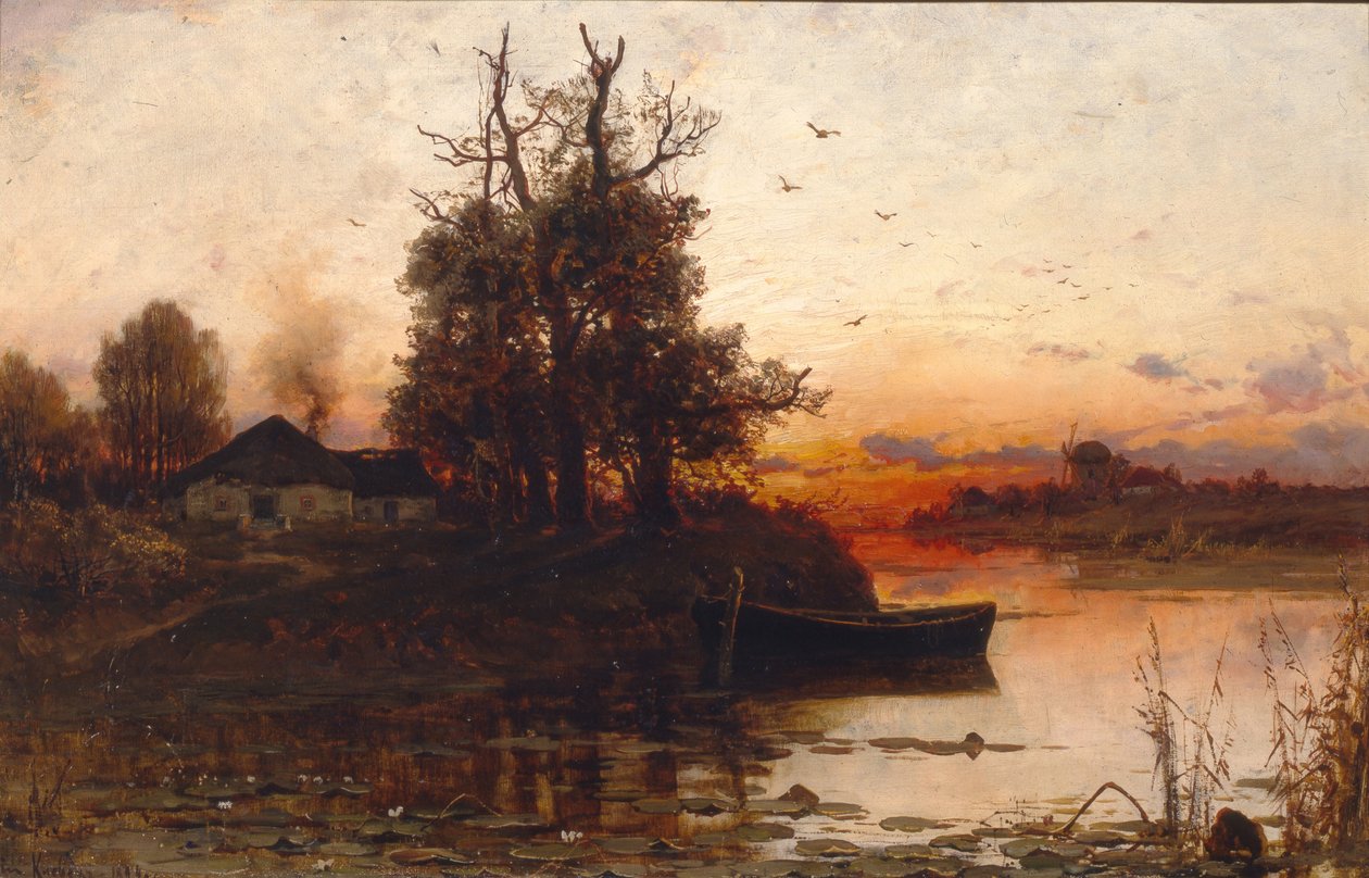 Silêncio da noite, 1894 de Juli Julievich Klever
