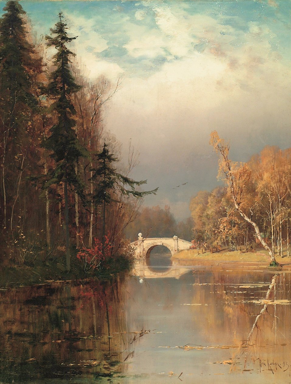 Parque no outono de 1893 de Juli Julievich Klever