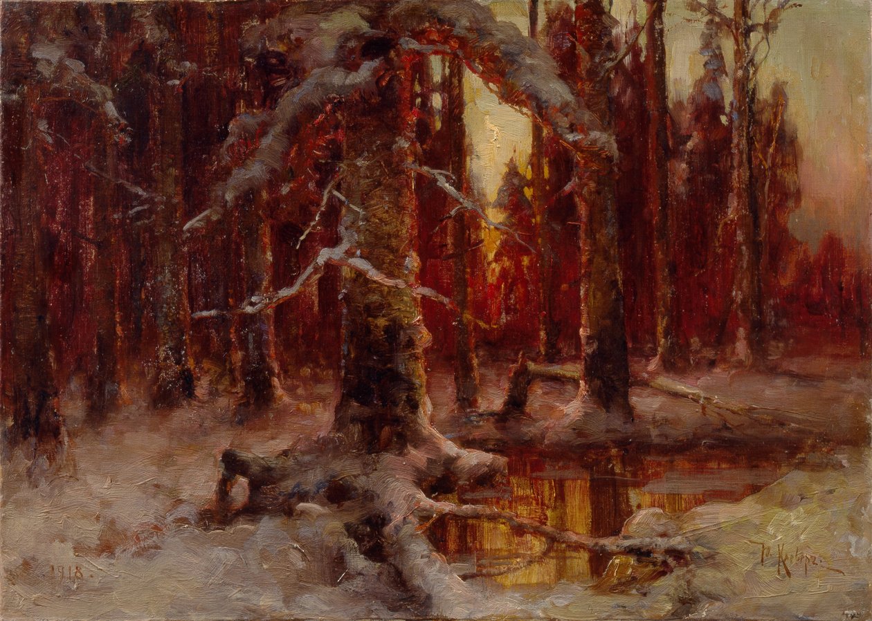 A noite está chegando, 1918 de Juli Julievich Klever