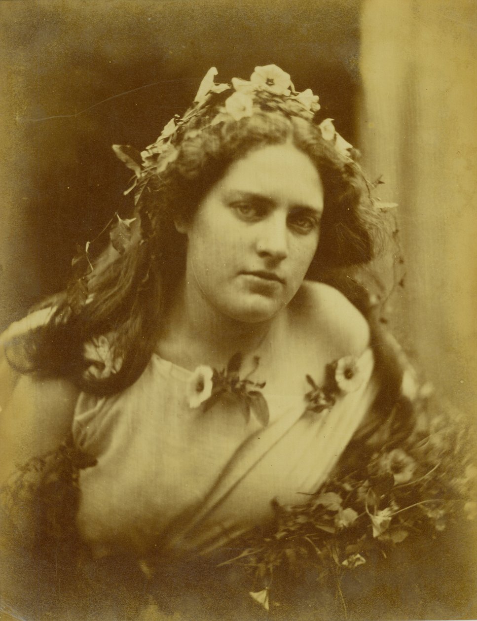 Cylene Wilson, c.1867 (impressão albumen) de Julia Margaret Cameron