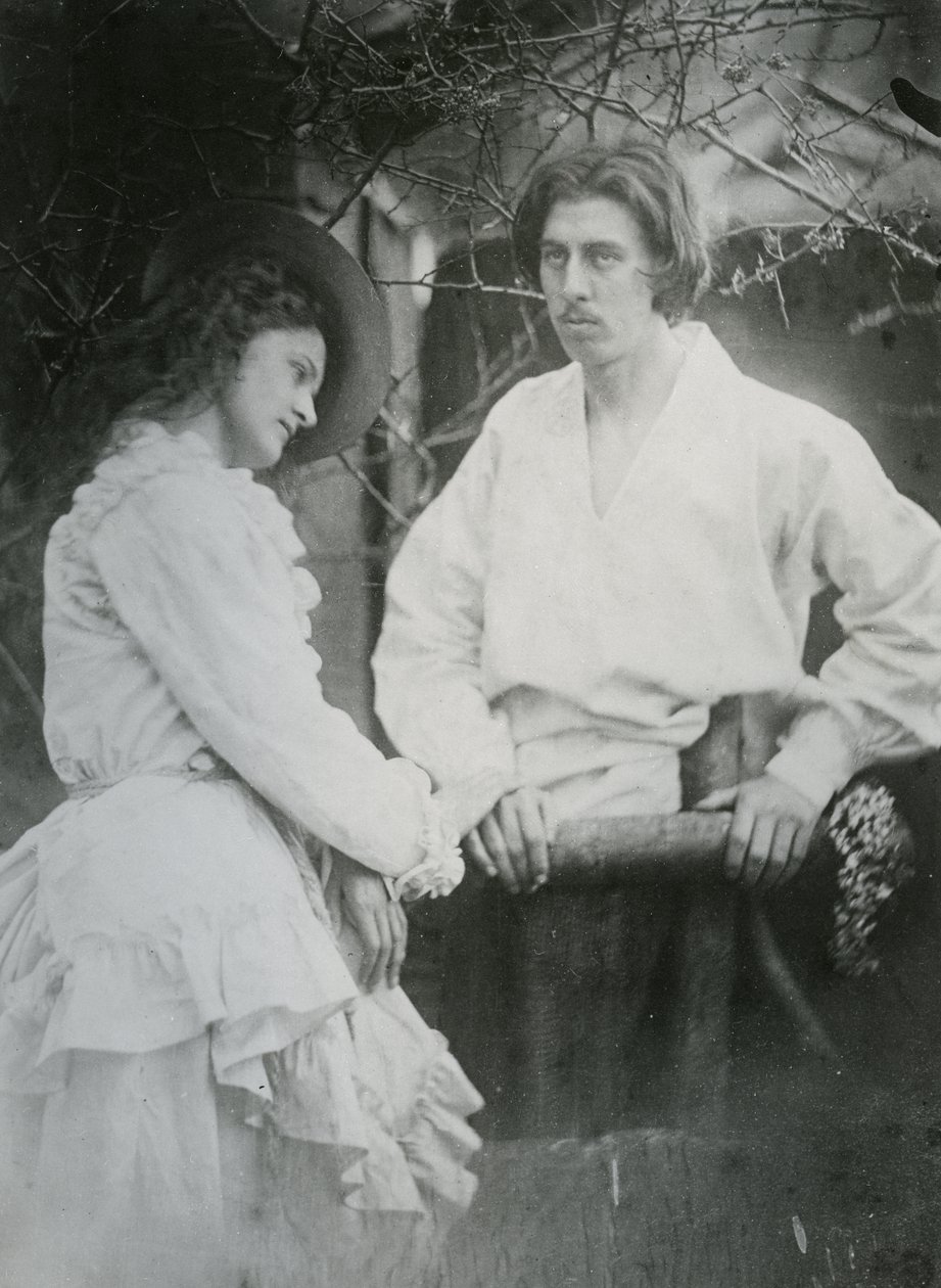 Véspera de Ano Novo, ilustração de &39;The May Queen&39; de Alfred, Lord Tennyson, 1875 (impressão de albume) de Julia Margaret Cameron
