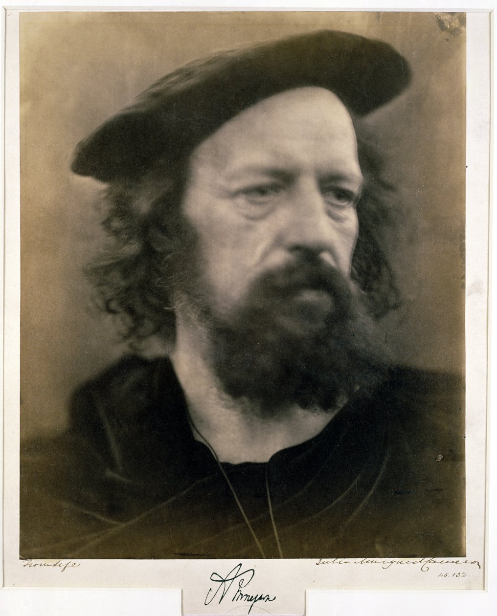 Retrato de Alfred, Lord Tennyson de Julia Margaret Cameron