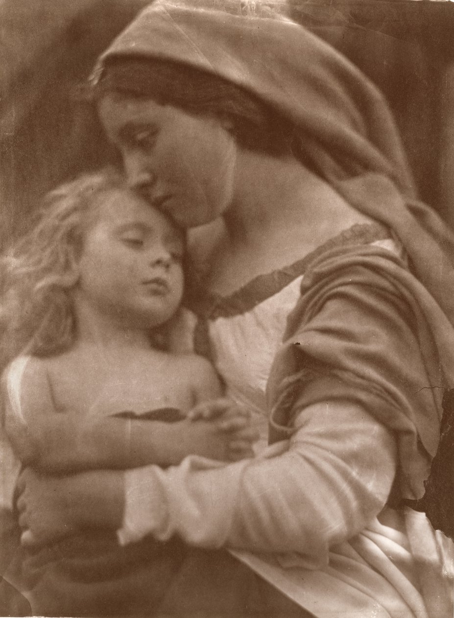 Retrato, de, mãe criança de Julia Margaret Cameron