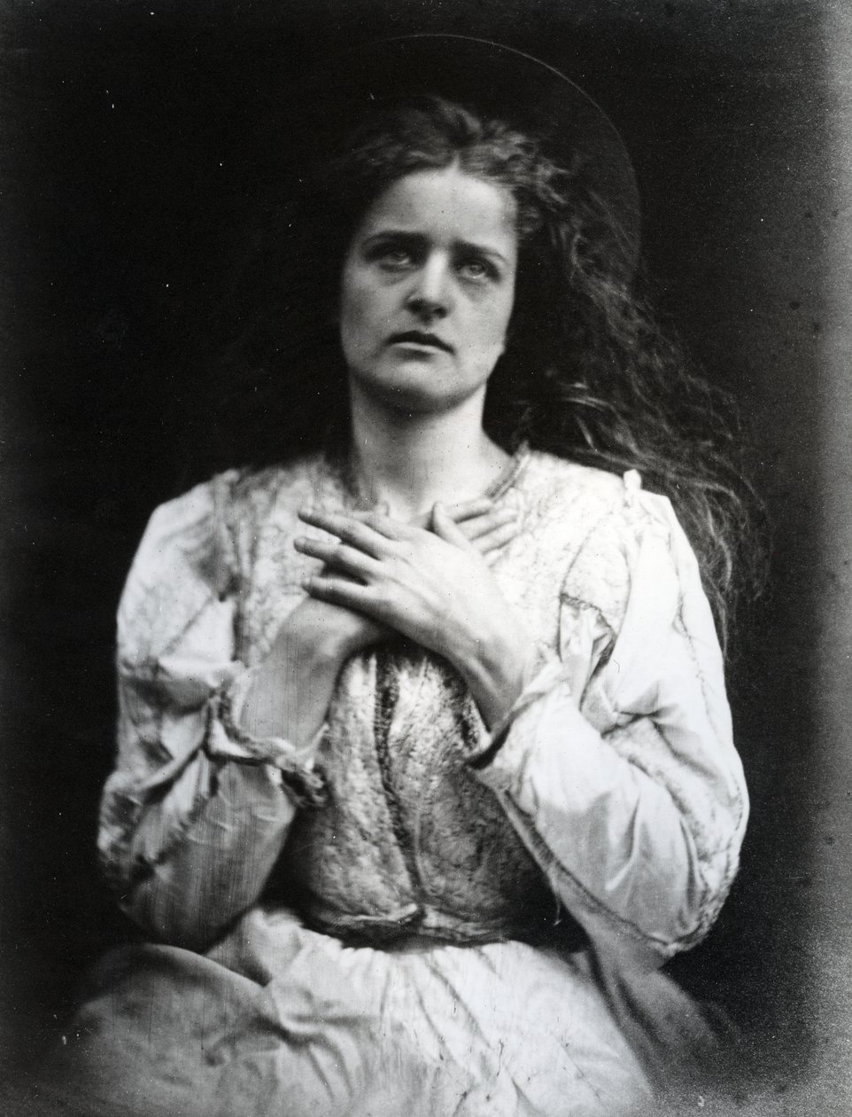 Então, agora eu acho que meu tempo está próximo, ilustração para "A Rainha May", de Alfred, Lord Tennyson, 1875 (albumen print) de Julia Margaret Cameron