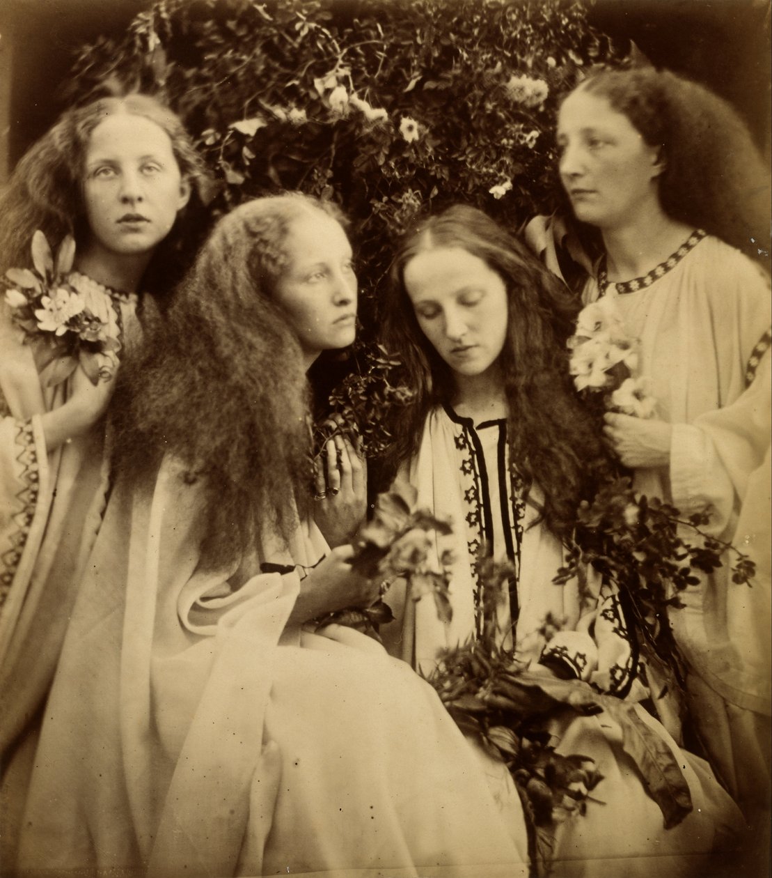 O jardim das meninas de Rosebud de Julia Margaret Cameron