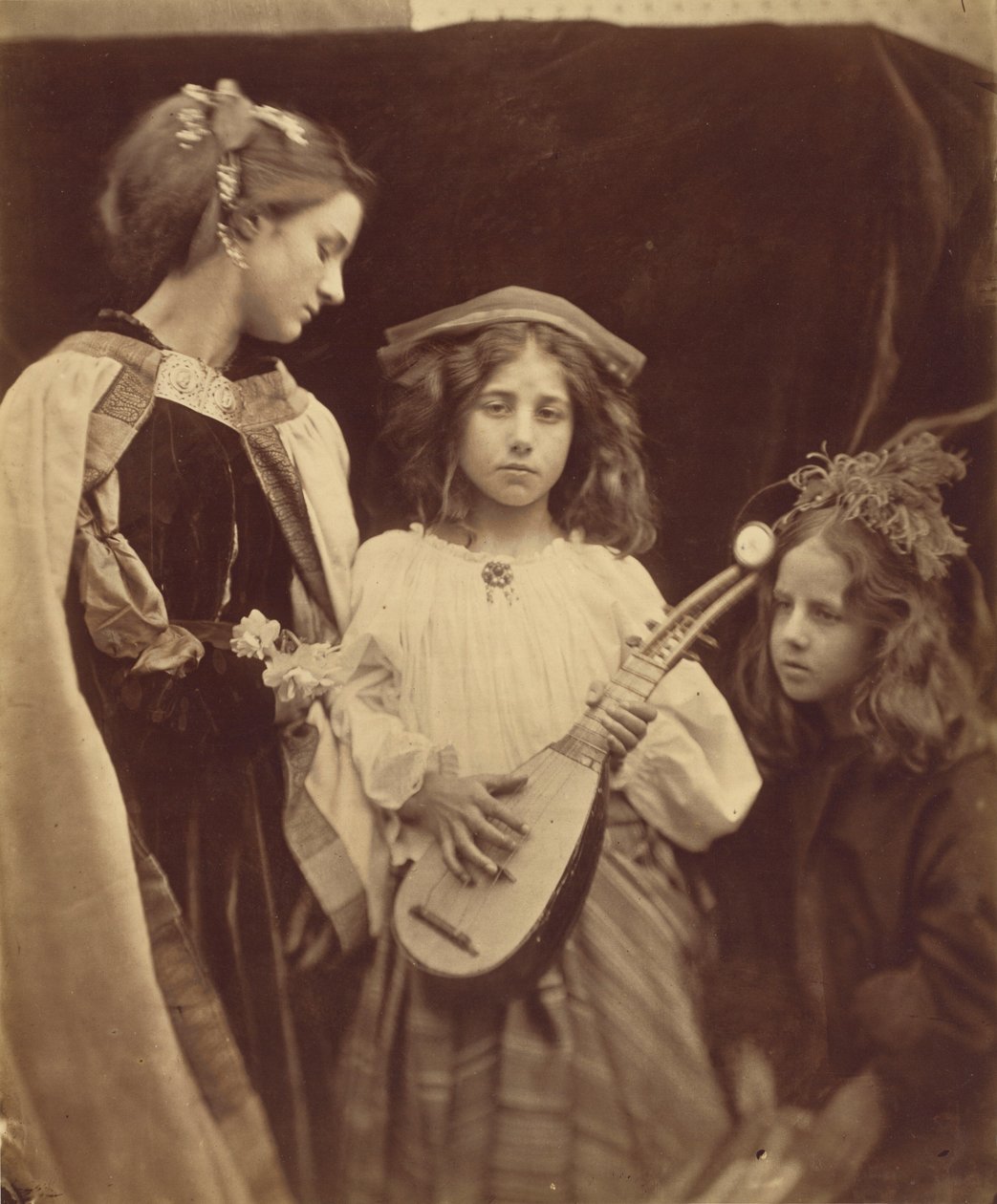 Um grupo de trovadores, 1867 (foto) de Julia Margaret Cameron