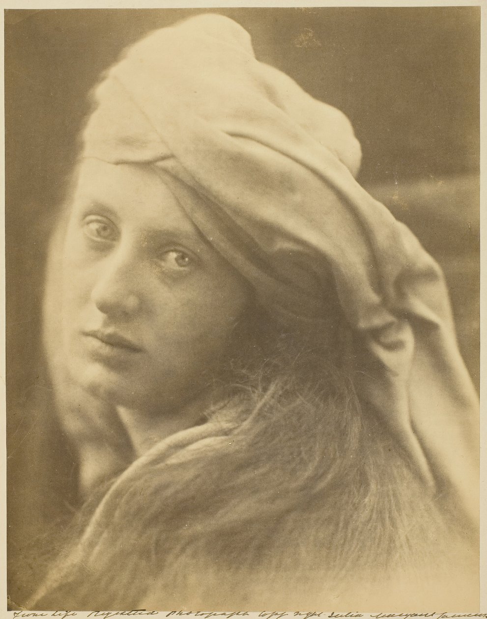 Um estudo da Beatrice Cenci, setembro de 1870. de Julia Margaret Cameron