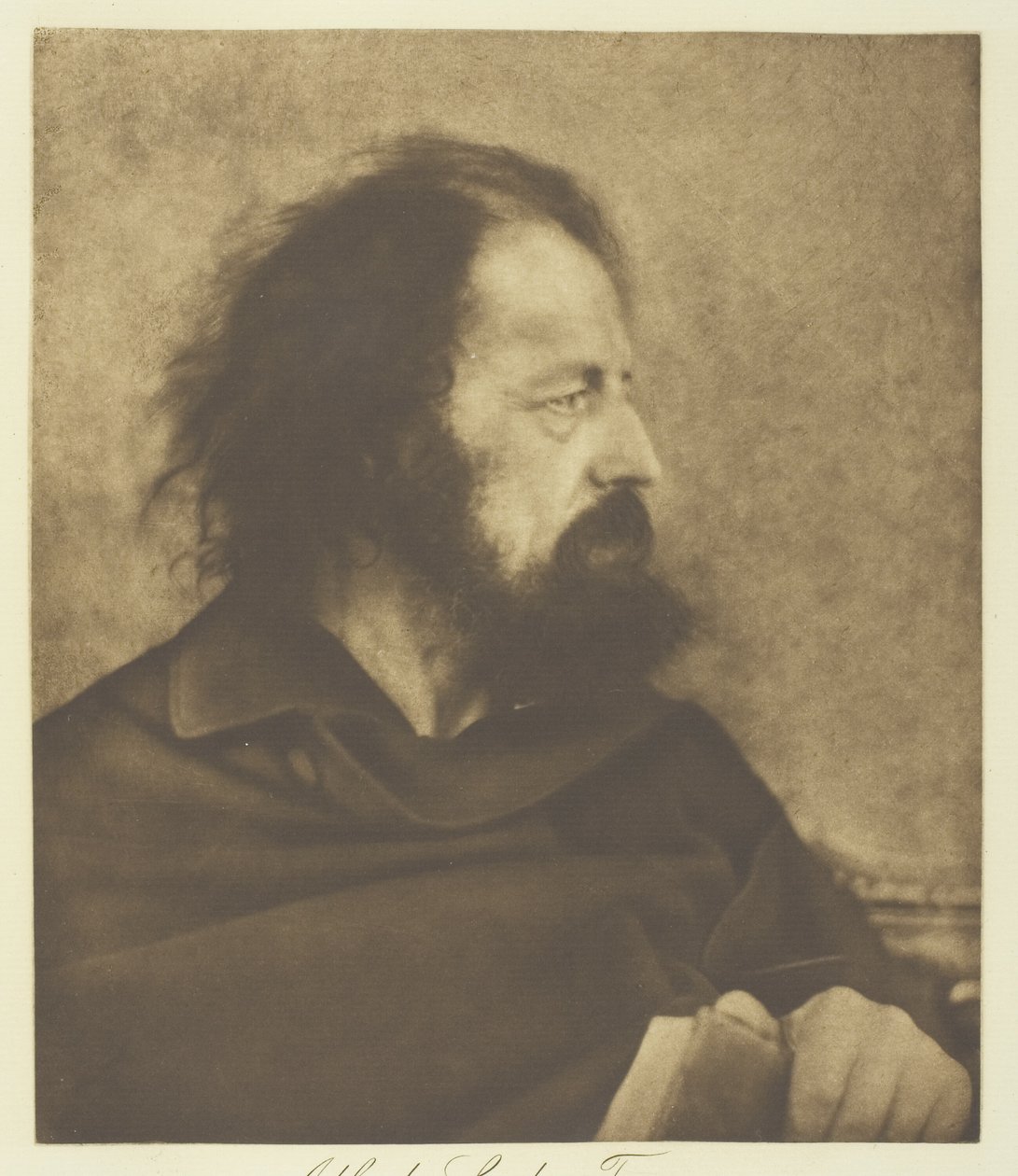 Alfred, Lord Tennyson (Monge Sujo) de Julia Margaret Cameron