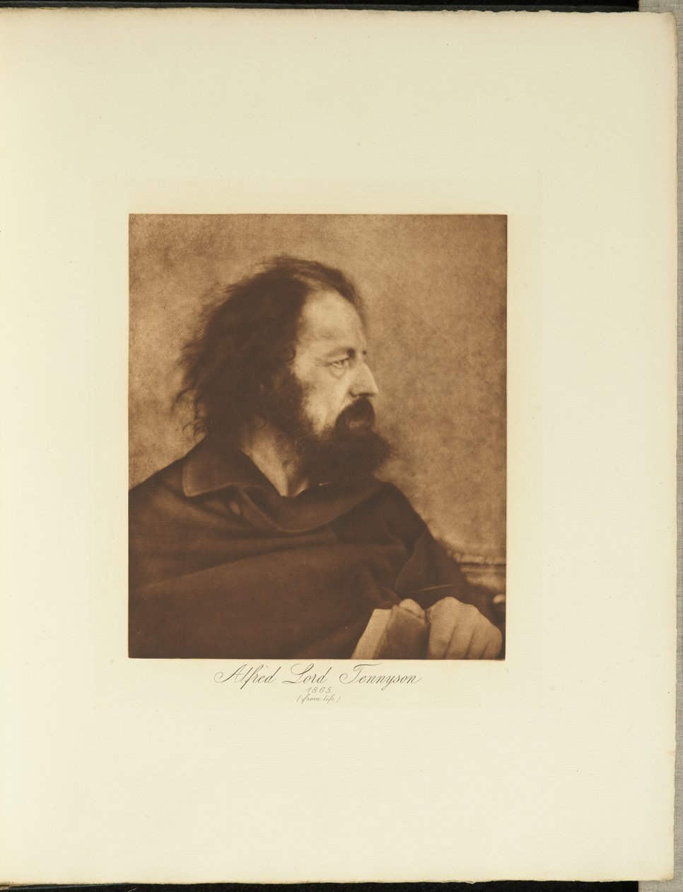 Alfred, Lord Tennyson, 1865 (Monge sujo) de Julia Margaret Cameron