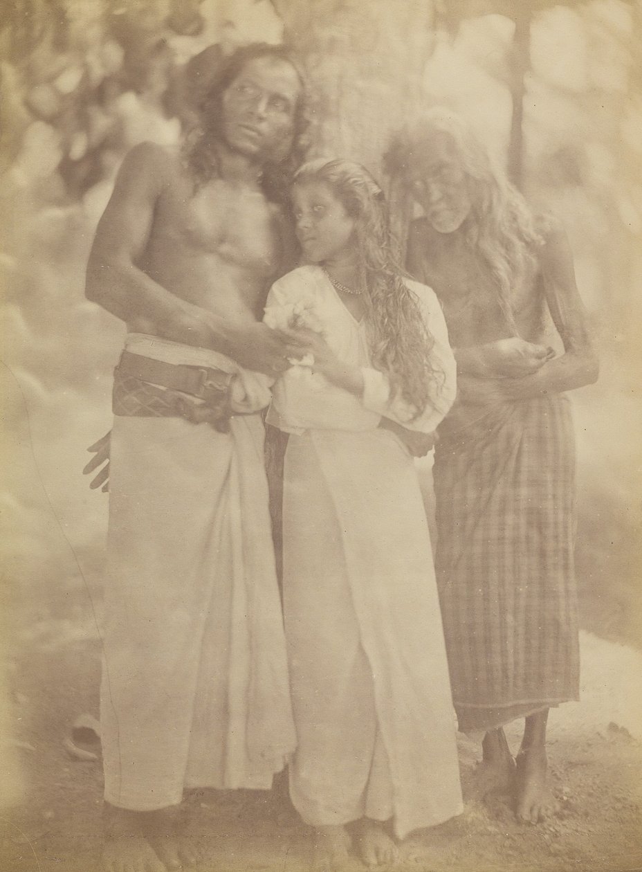 [Grupo Ceilonês por uma Árvore], 1878. de Julia Margaret Cameron