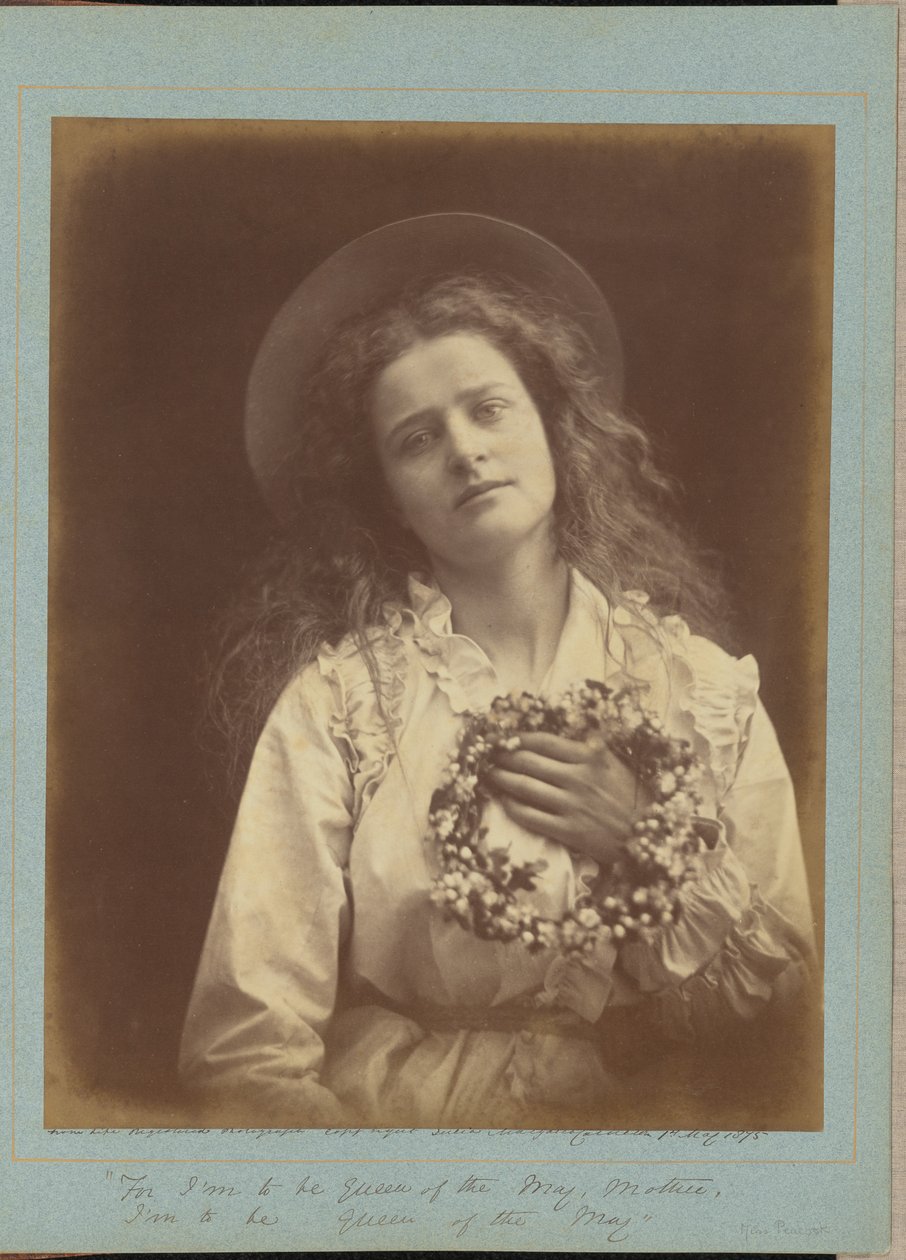 «Pois serei a Rainha de Maio, mãe, serei a Rainha de Maio» de Julia Margaret Cameron