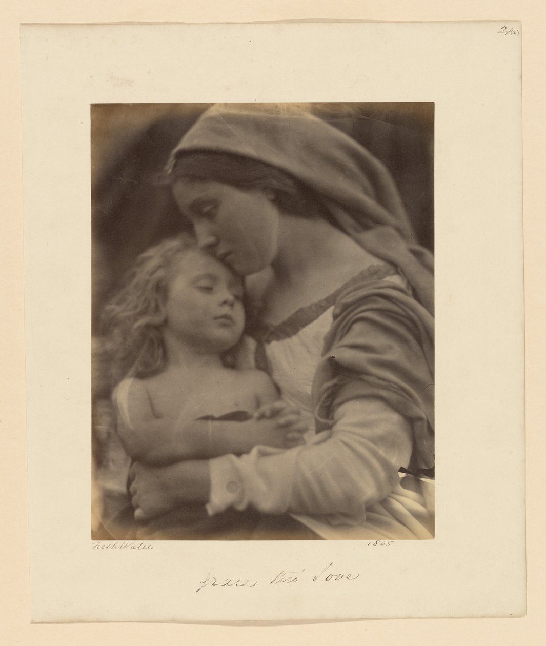 Graça através do amor de Julia Margaret Cameron