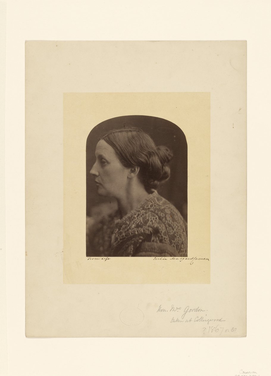 A honorável Sra. Gordon / Caroline Emilia Mary Hershel de Julia Margaret Cameron