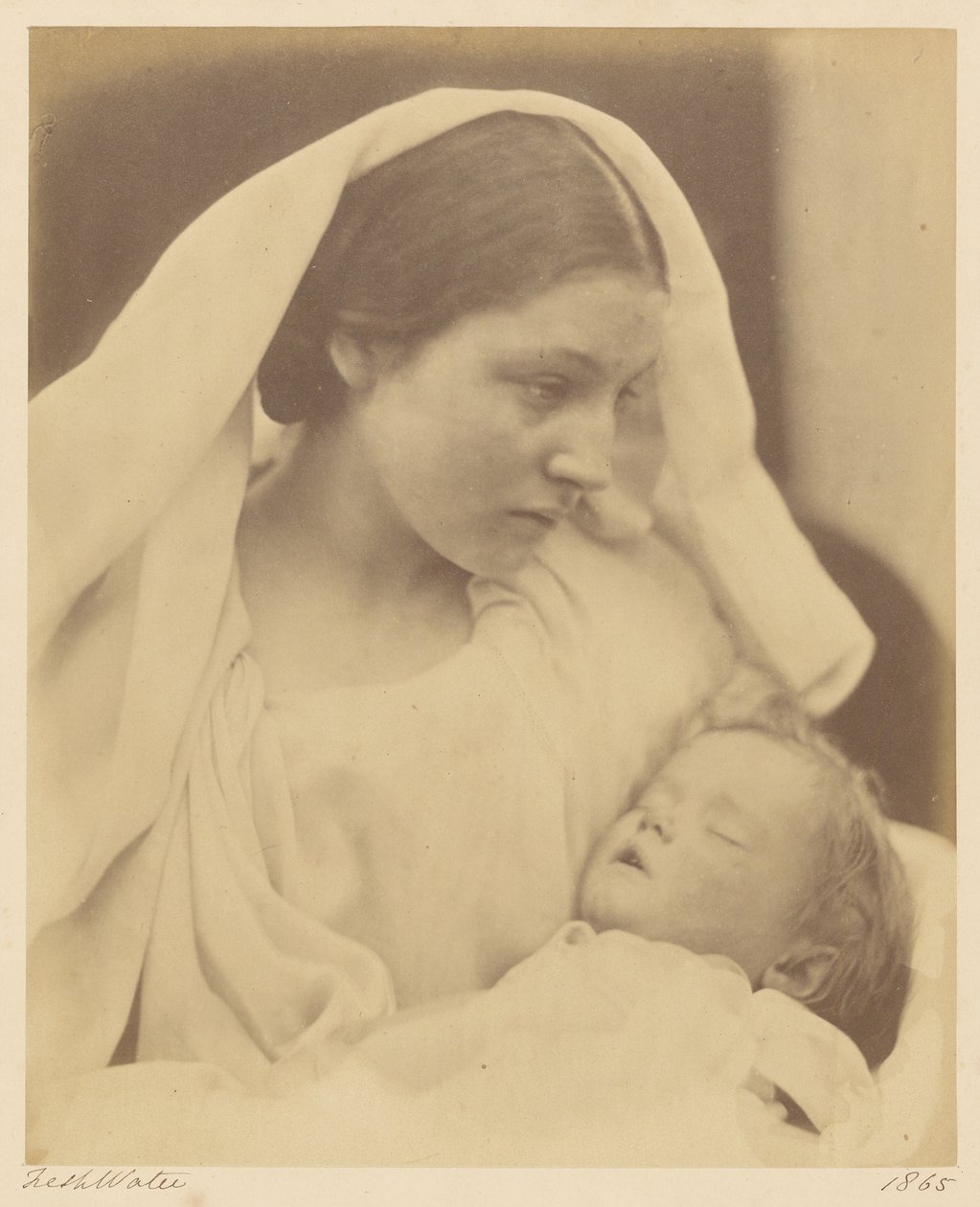 A Virgem em Repouso de Julia Margaret Cameron
