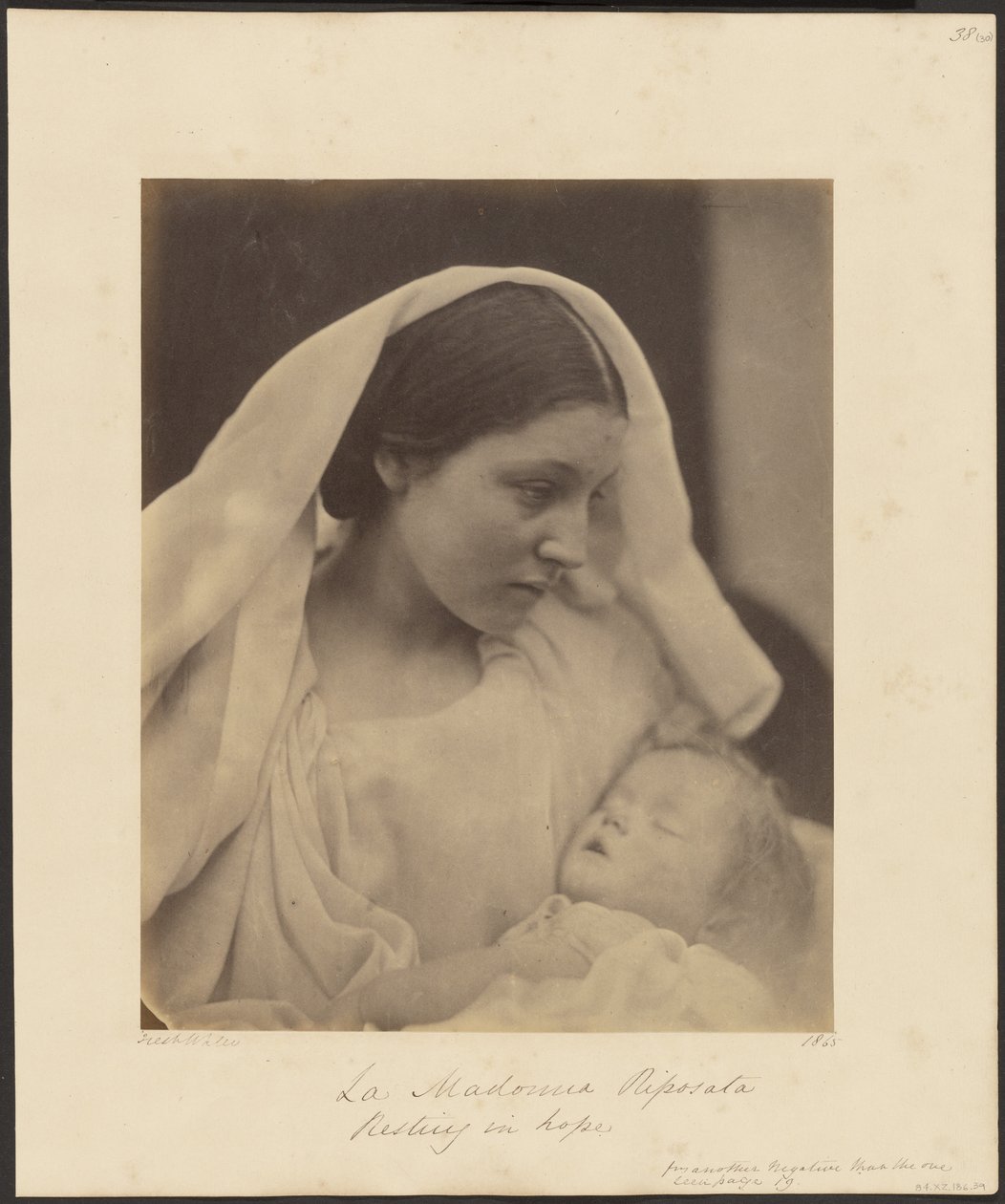 A Madona em repouso de Julia Margaret Cameron