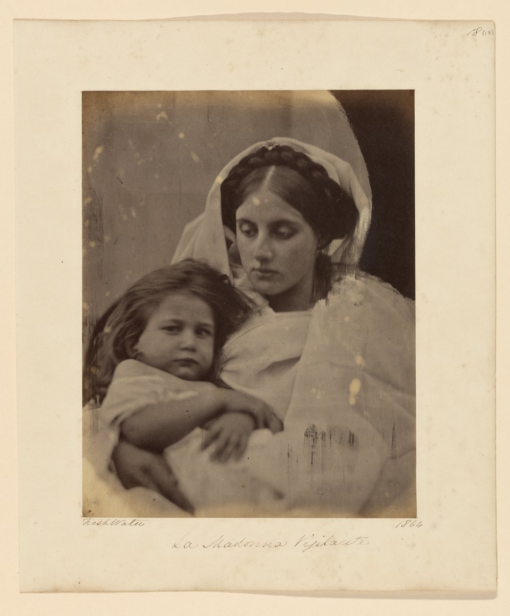 A Madona Vigilante de Julia Margaret Cameron