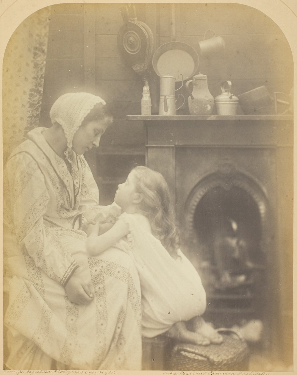 Sra. Rachael Gurney ("Que Deus traga o pai com segurança para casa", "Três pescadores foram velejar nas profundezas") de Julia Margaret Cameron