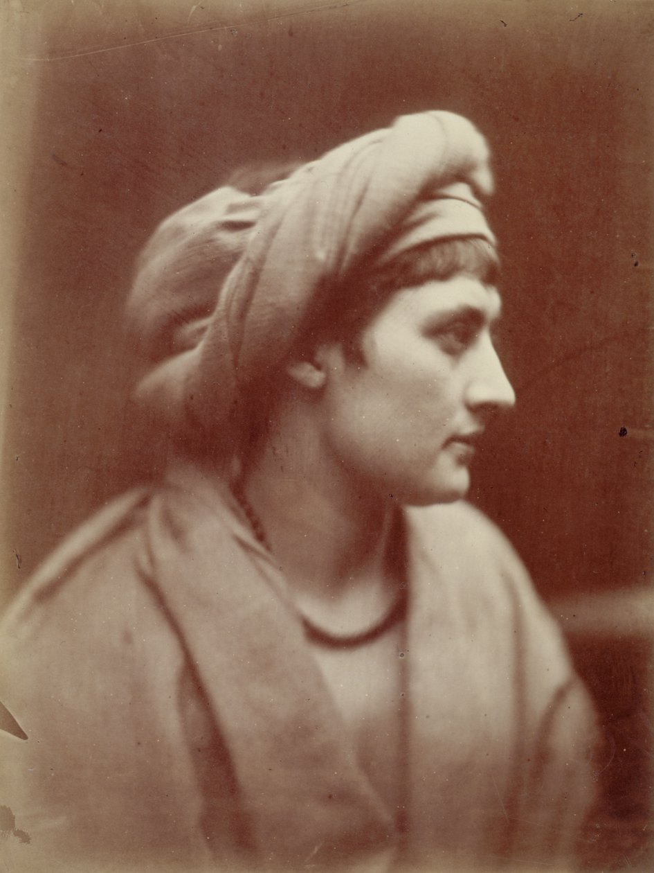 Retrato de mulher com turbante de Julia Margaret Cameron