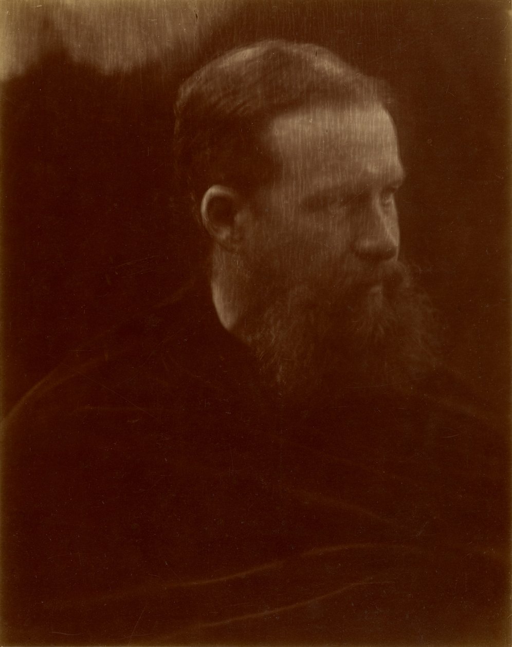 [Retrato de um homem com barba] de Julia Margaret Cameron
