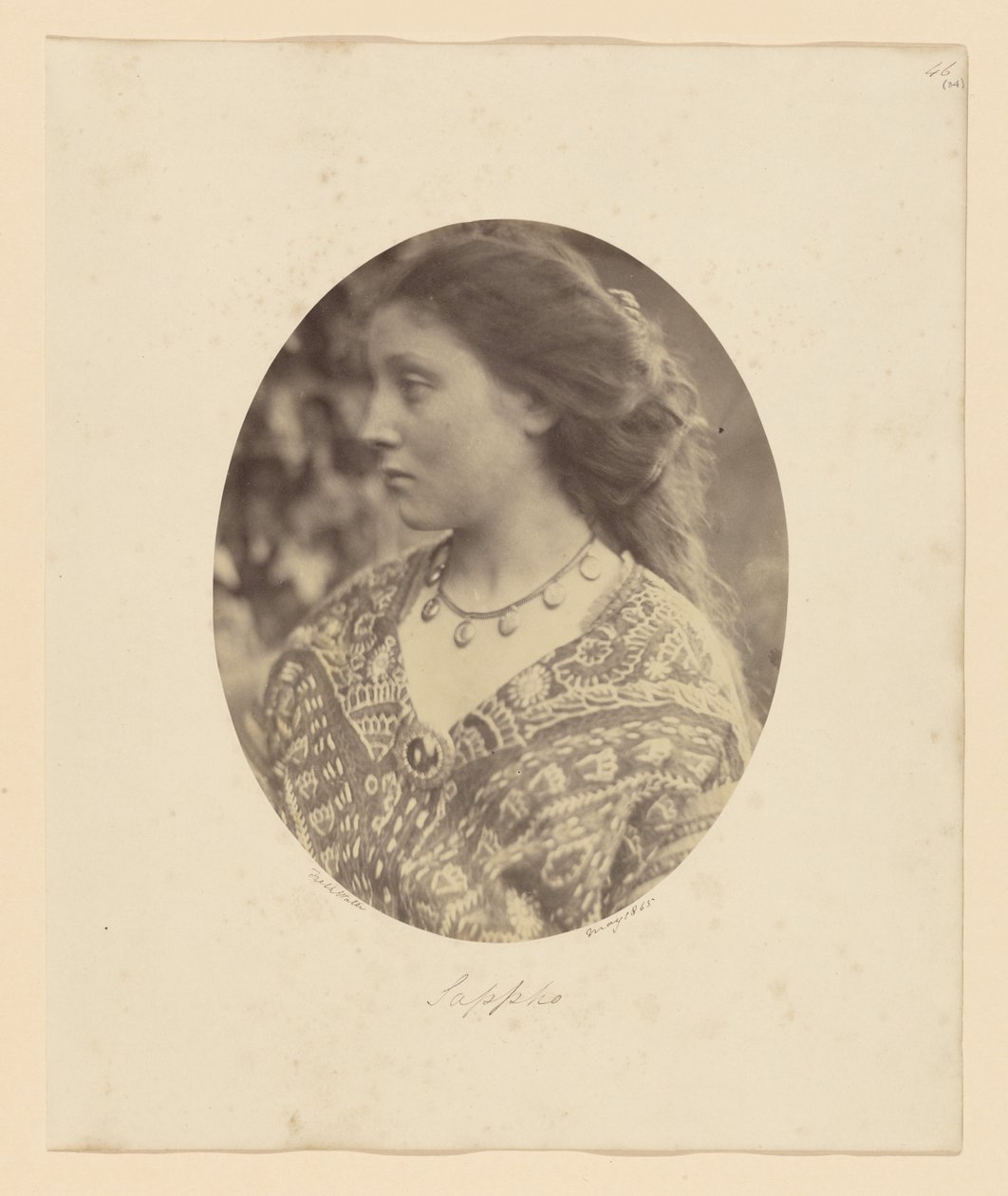 Safo de Julia Margaret Cameron