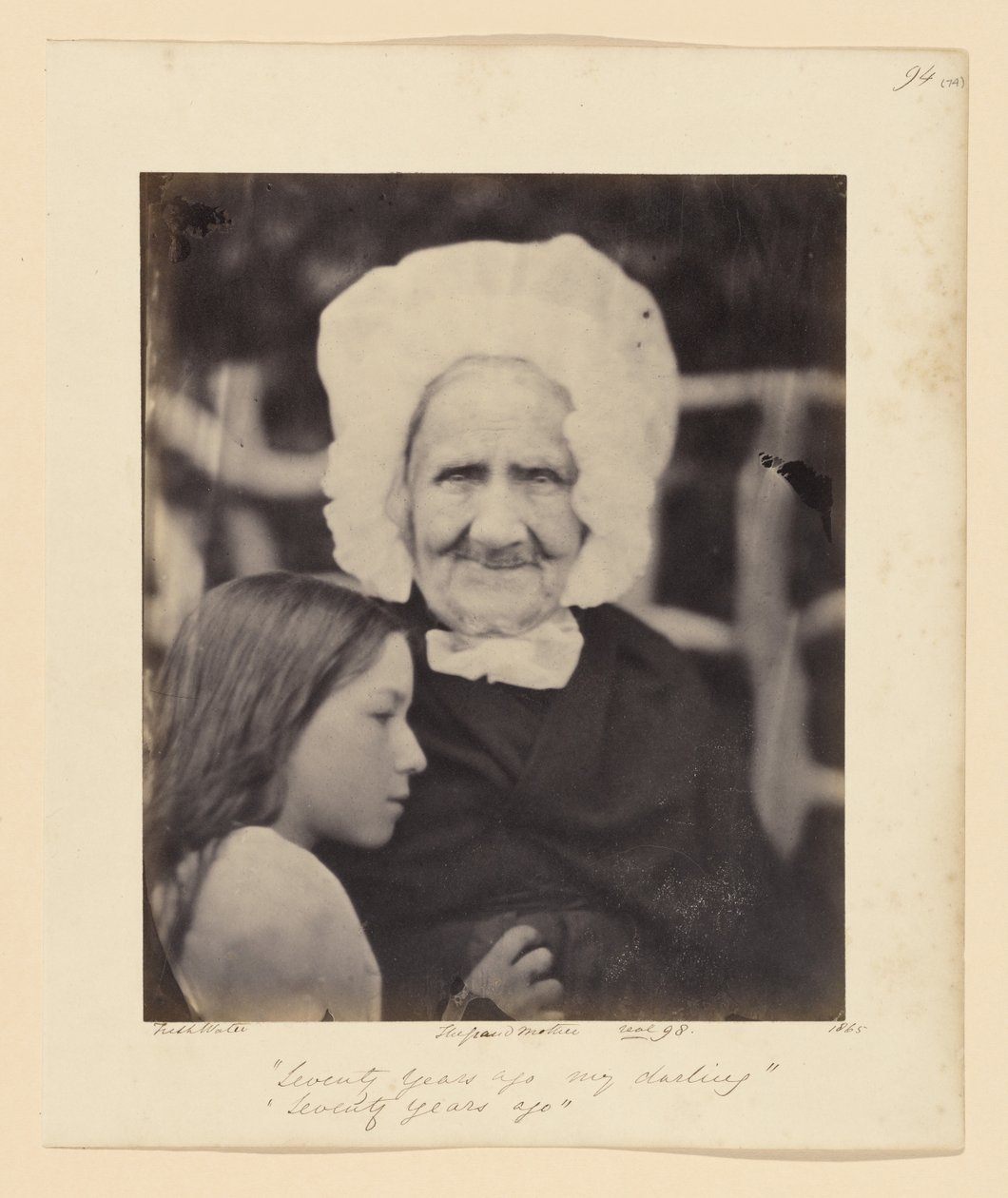 Há setenta anos, minha querida, há setenta anos de Julia Margaret Cameron